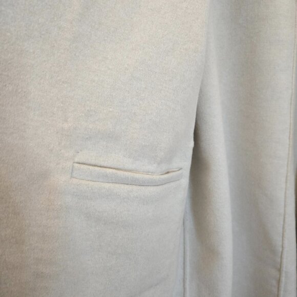 Addition Elle Reversible Open Felted Cardigan Coat | Grey & Cream | Size 2X - Picture 7 of 9